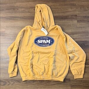Gildan Mustard Graphic Hoodie